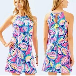 Lilly Pulitzer Pink and Blue Floral Mini Dress